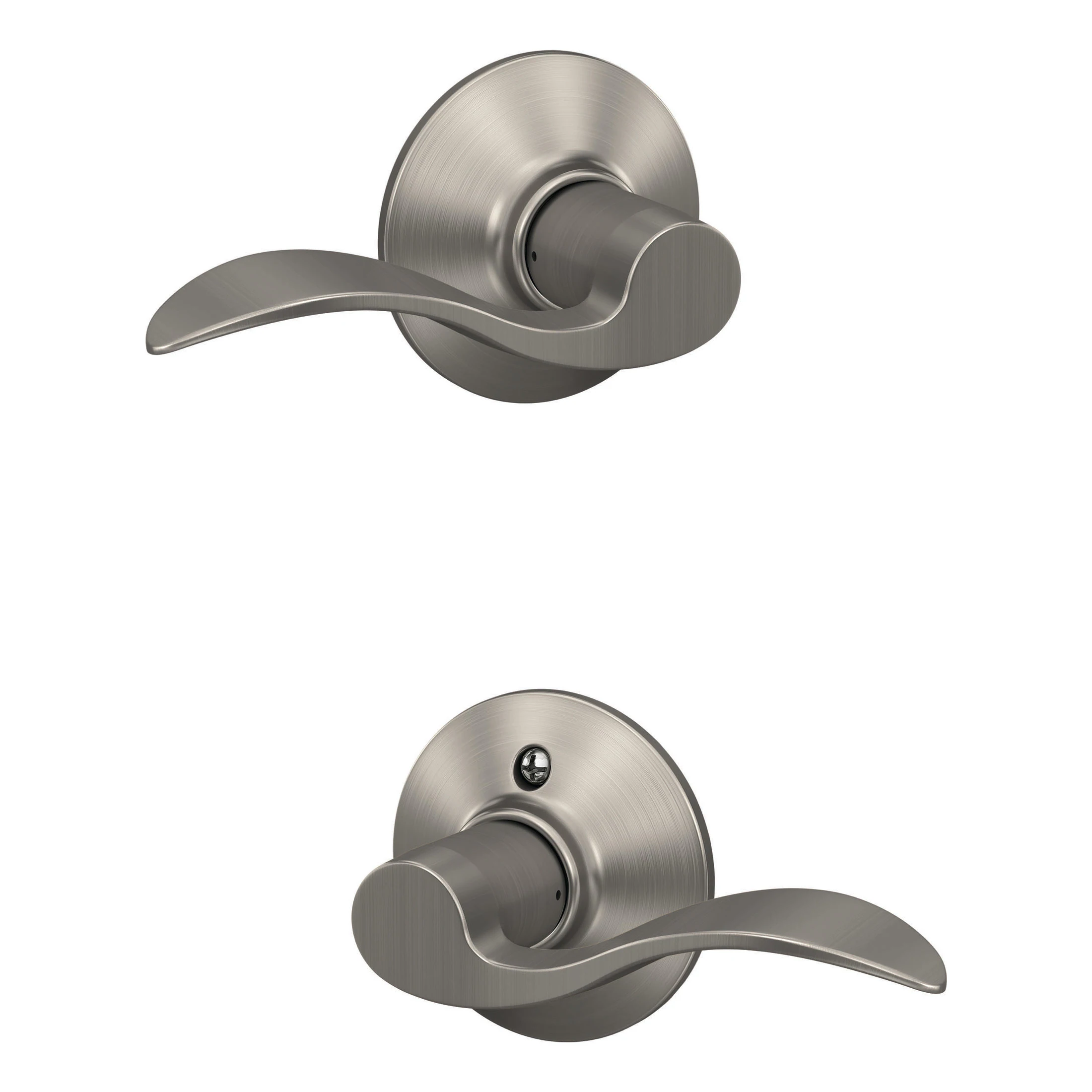 Schlage Camelot Satin Nickel Electronic Deadbolt and Handleset with Keypad