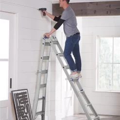 Cosco 20918T1ASE 18-ft Reach Type 1A-300-lb Load Capacity Multi-Position Ladder