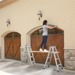 Cosco 20918T1ASE 18-ft Reach Type 1A-300-lb Load Capacity Multi-Position Ladder