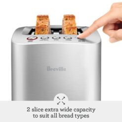 Breville Smart Toaster, 2-Slice, Brushed Aluminum