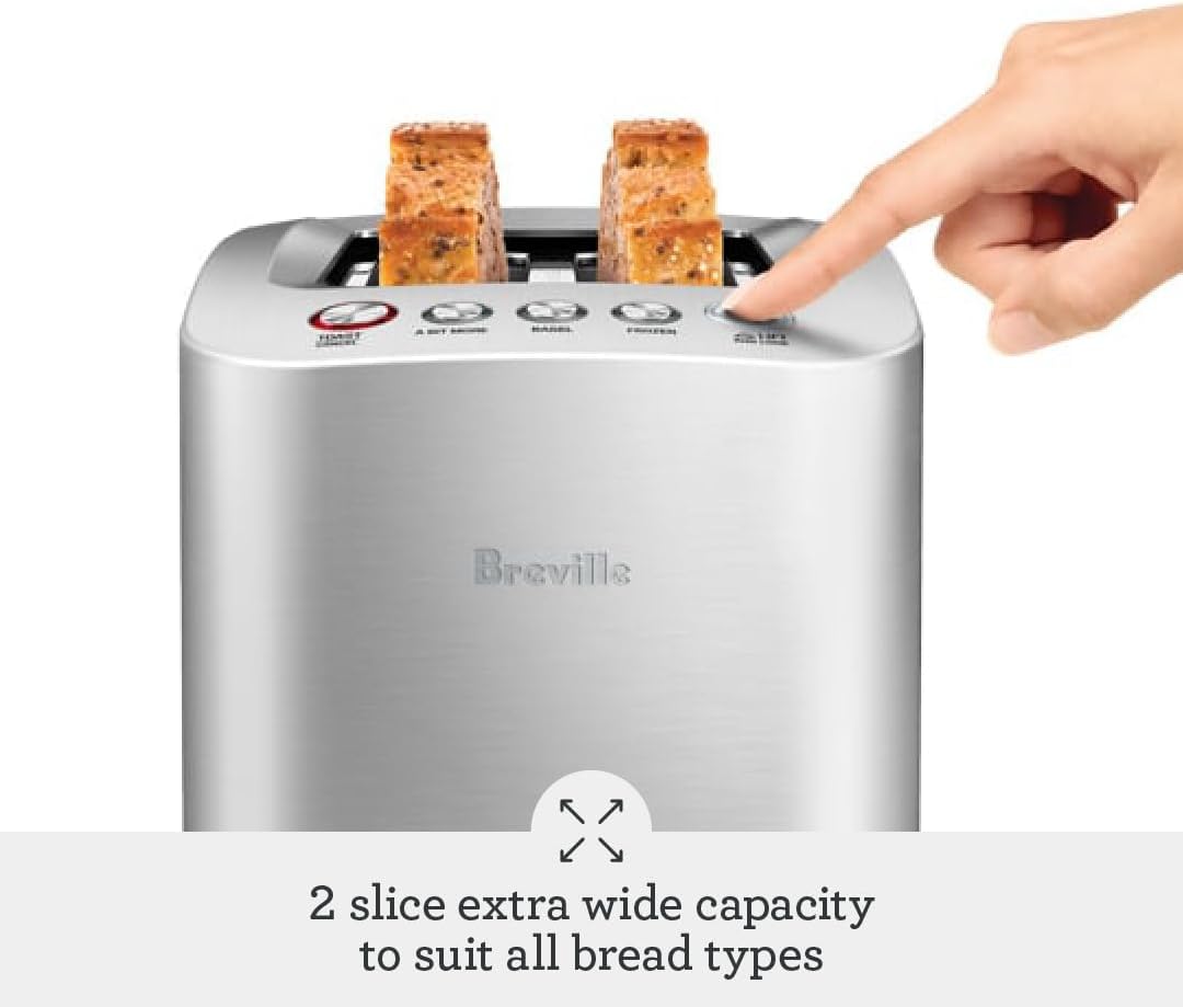 Breville Smart Toaster, 2-Slice, Brushed Aluminum