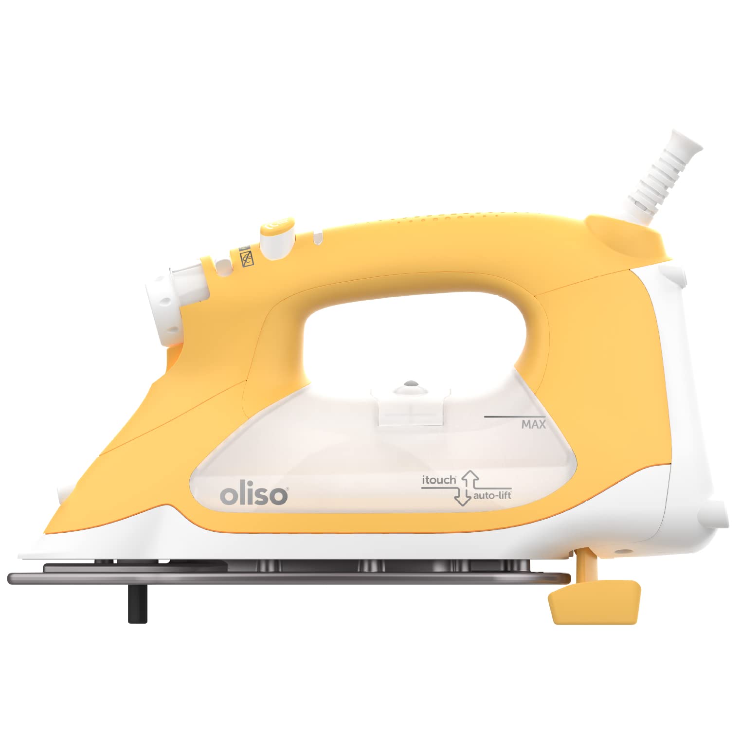 Oliso TG1600 Pro Plus 1800 Watt SmartIron with Auto Lift - for Clothes, Sewing, Quilting and Crafting Ironing, Yellow
