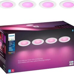 Philips Hue Smart 6 Inch LED Downlight - 4 Pack, Color-Changing, 1100LM