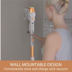 Kenmore DS4030 21.6V Cordless Stick Vacuum with EasyReach Wand, Lightweight Cleaner, Orange