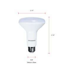Sylvania LED Flood BR30 Light Bulb, 65W = 9W, 650 Lumens, Dimmable, 2700K, Soft White - 12 Pack (41262)