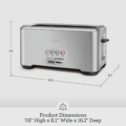Breville Bit More Toaster 4 Slice BTA730XL, Brushed Stainless Steel