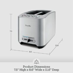 Breville Smart Toaster, 2-Slice, Brushed Aluminum