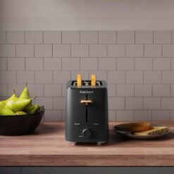 Cuisinart Soho Collection 2-Slice Toaster, 7 Toaster Setting, Defrost, Reheat, and Bagel Setting, Convenient Rear Cord Storage, Black, CPT-7BK