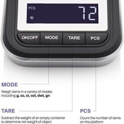 Smart Weigh 50g x 0.001 Grams, Premium High Precision Digital Milligram Scale, Includes Tweezers