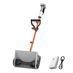 Litheli Cordless Electric Snow Shovel, 20V 12-Inch Snow Thrower with Adjustable Auxiliary Handle, 4.0Ah Battery Included ﻿