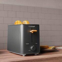 Cuisinart Soho Collection 2-Slice Toaster, 7 Toaster Setting, Defrost, Reheat, and Bagel Setting, Convenient Rear Cord Storage, Black, CPT-7BK