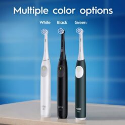 Oral-B iO Series 2 Rechargeable Electric Powered Toothbrush, Night Black with 1 Gentle Care Brush Head