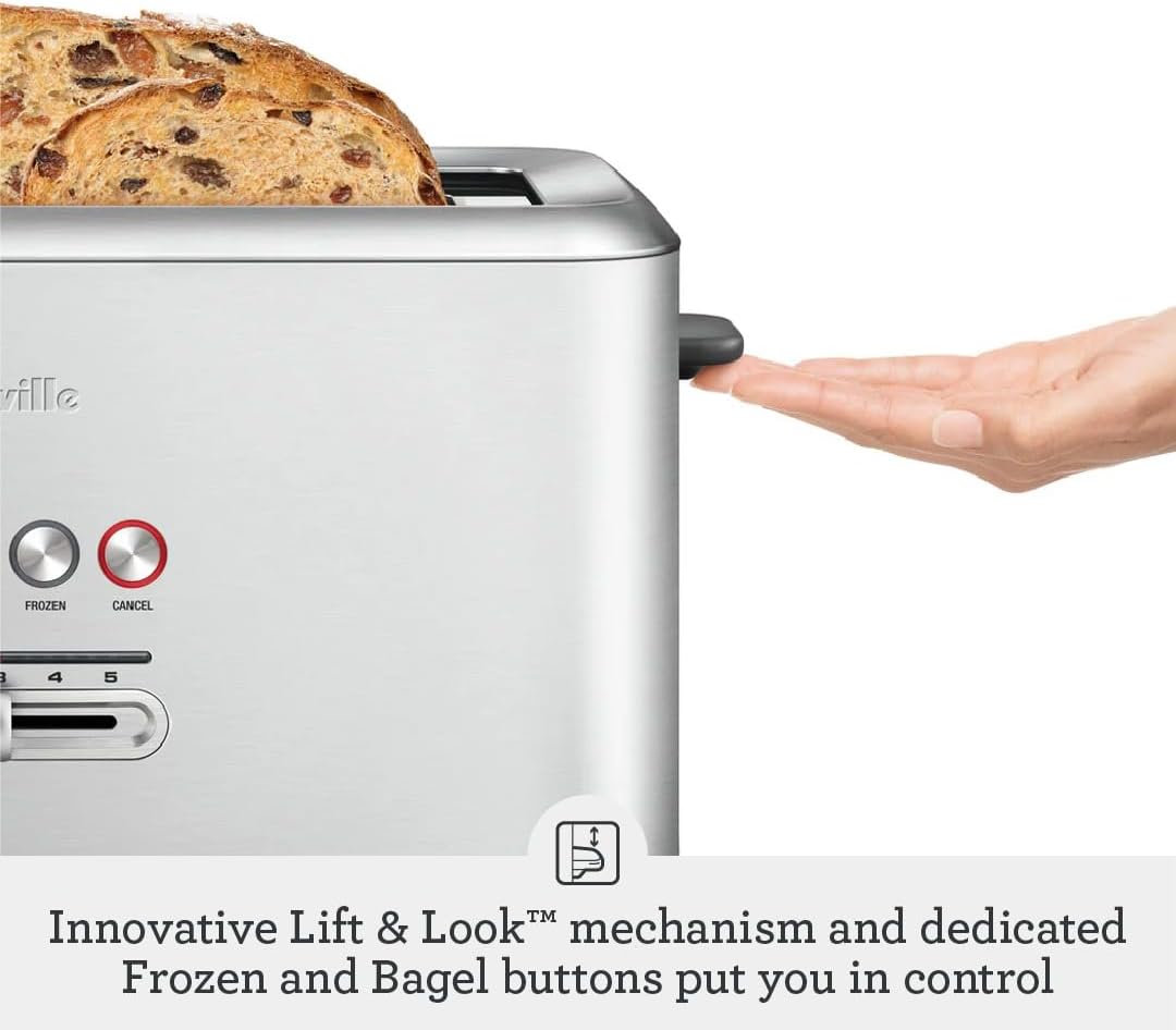 Breville Bit More Toaster 4 Slice BTA730XL, Brushed Stainless Steel