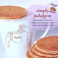 Gluten Free Organic Stroopwafels by Swoffle, Caramel Filled & French Vanilla, (12) Individually Wrapped Waffles, (6) of Each Flavor, 1.16oz Wafers