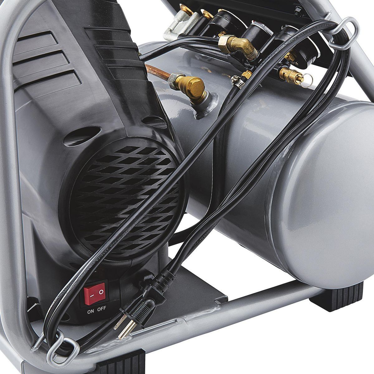 FORTRESS 4 Gallon, 200 PSI High Performance Oil-Free Hand Carry Jobsite Air Compressor
