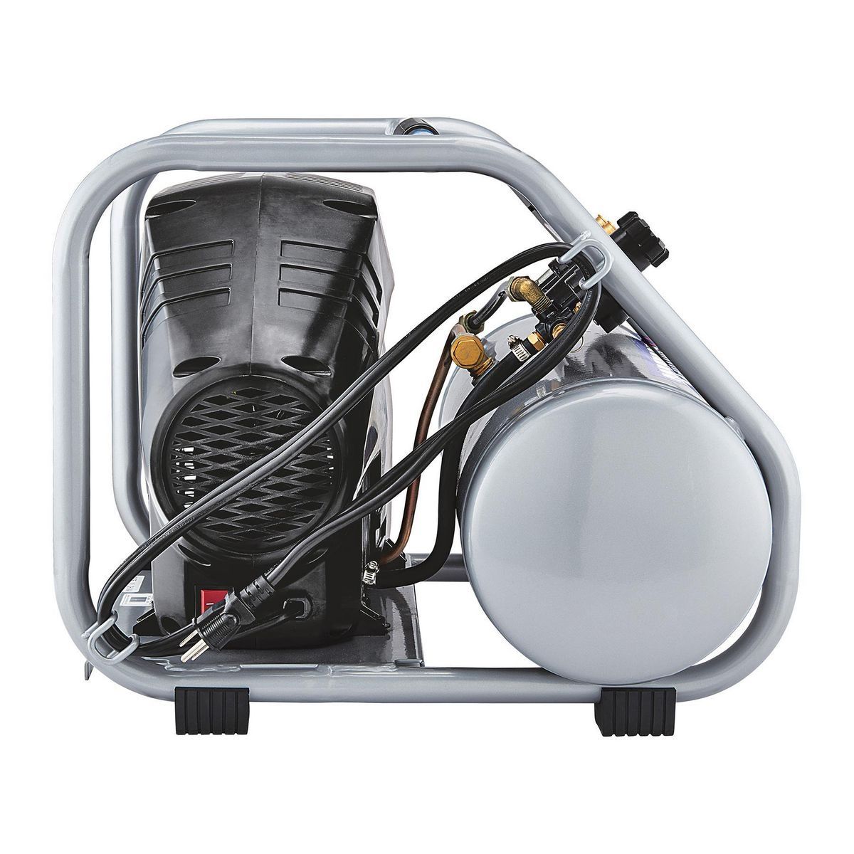 FORTRESS 4 Gallon, 200 PSI High Performance Oil-Free Hand Carry Jobsite Air Compressor