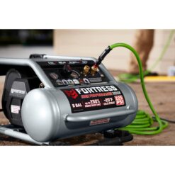 FORTRESS 5 Gallon, 225 PSI High Performance Oil-Free Wheeled Jobsite Air Compressor