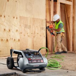 FORTRESS 5 Gallon, 225 PSI High Performance Oil-Free Wheeled Jobsite Air Compressor