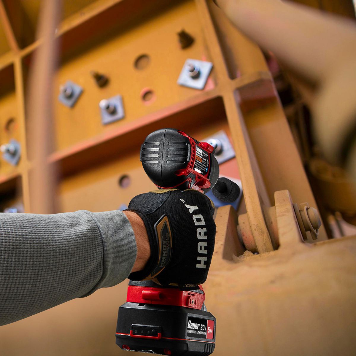 BAUER 20V Brushless Cordless 3/8 in. 3-Speed Impact Wrench, Tool Only
