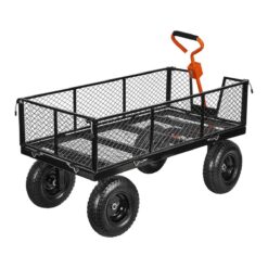 HFT 1200 lb. Capacity Steel Utility Cart with Removable Sides