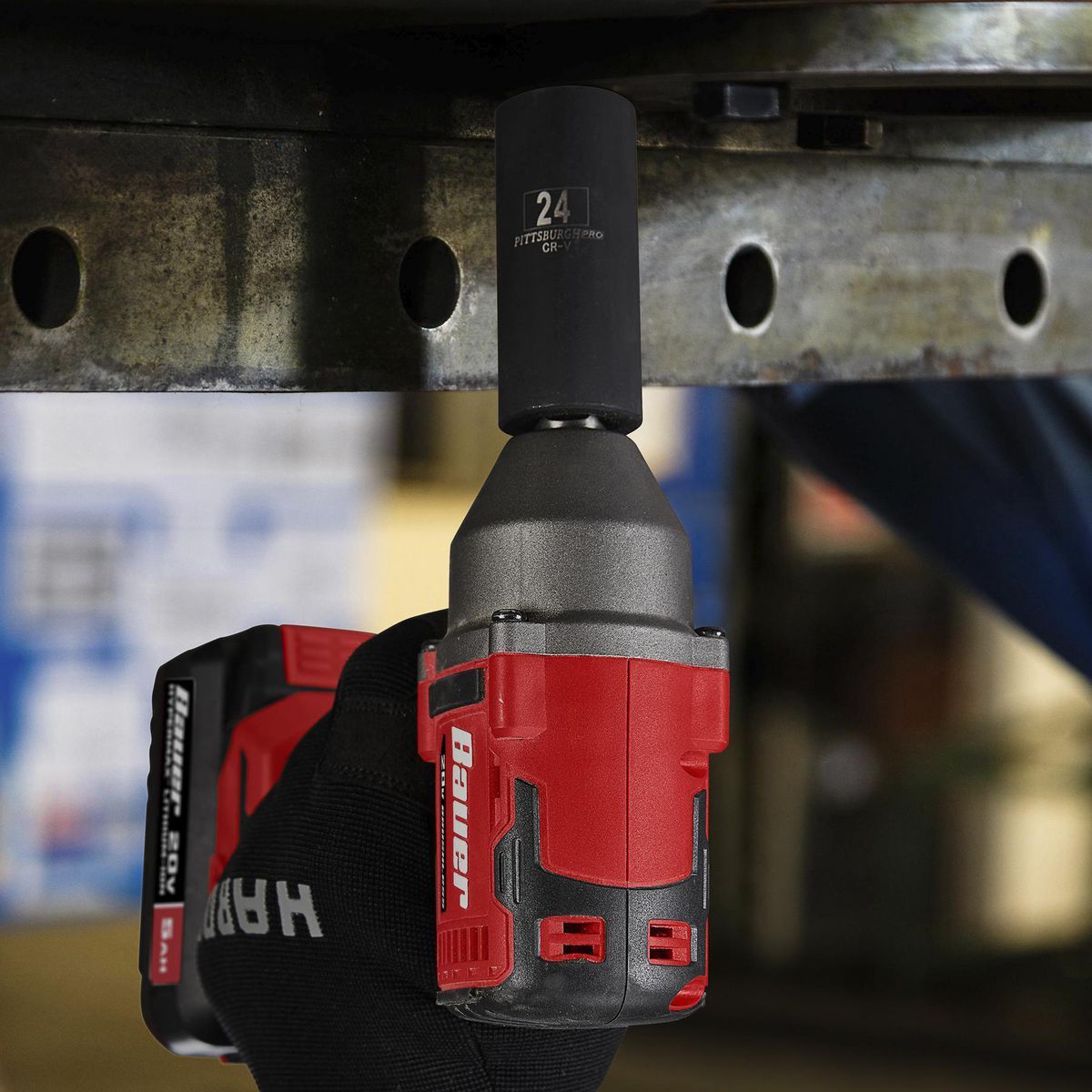 BAUER 20V Brushless Cordless 1/2 in. 3-Speed Impact Wrench - Tool Only