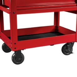 U.S. GENERAL 30 in., 5-Drawer Mechanics Cart, Red