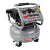 FORTRESS 6 Gallon, 150 PSI Ultra Quiet Oil-Free Pancake Jobsite Air Compressor