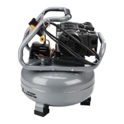 FORTRESS 6 Gallon, 150 PSI Ultra Quiet Oil-Free Pancake Jobsite Air Compressor