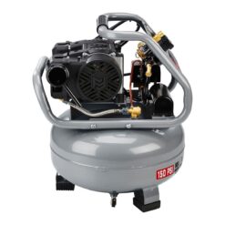 FORTRESS 6 Gallon, 150 PSI Ultra Quiet Oil-Free Pancake Jobsite Air Compressor