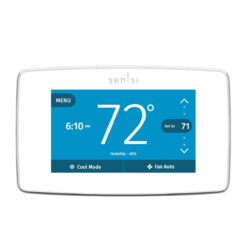 Emerson White Smart Thermostat with Wi-Fi Compatibility