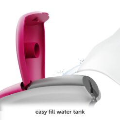 Oliso M3Pro Project Steam Iron with Solemate, 1000 Watt Ceramic Soleplate Steam Iron, Raspberry