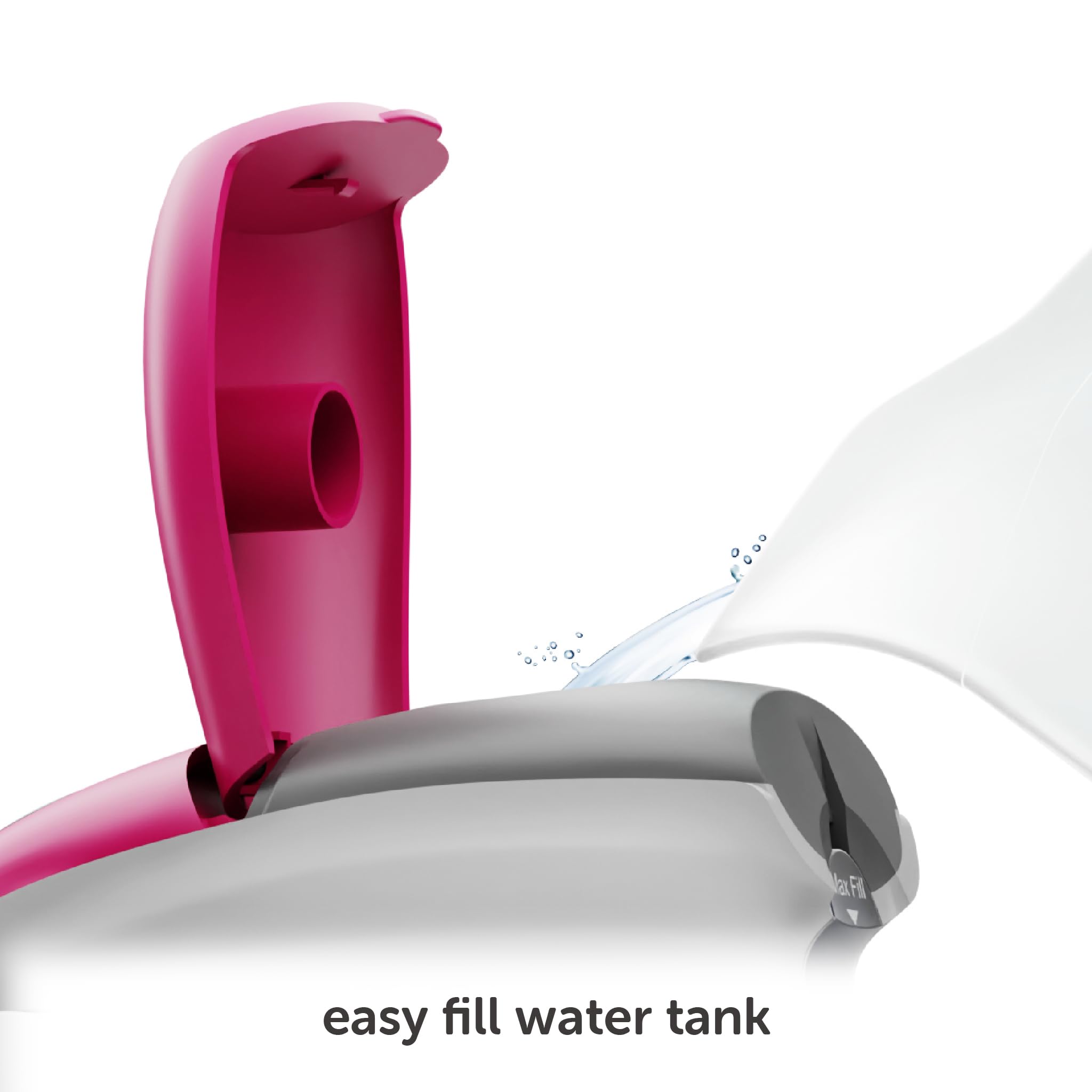 Oliso M3Pro Project Steam Iron with Solemate, 1000 Watt Ceramic Soleplate Steam Iron, Raspberry
