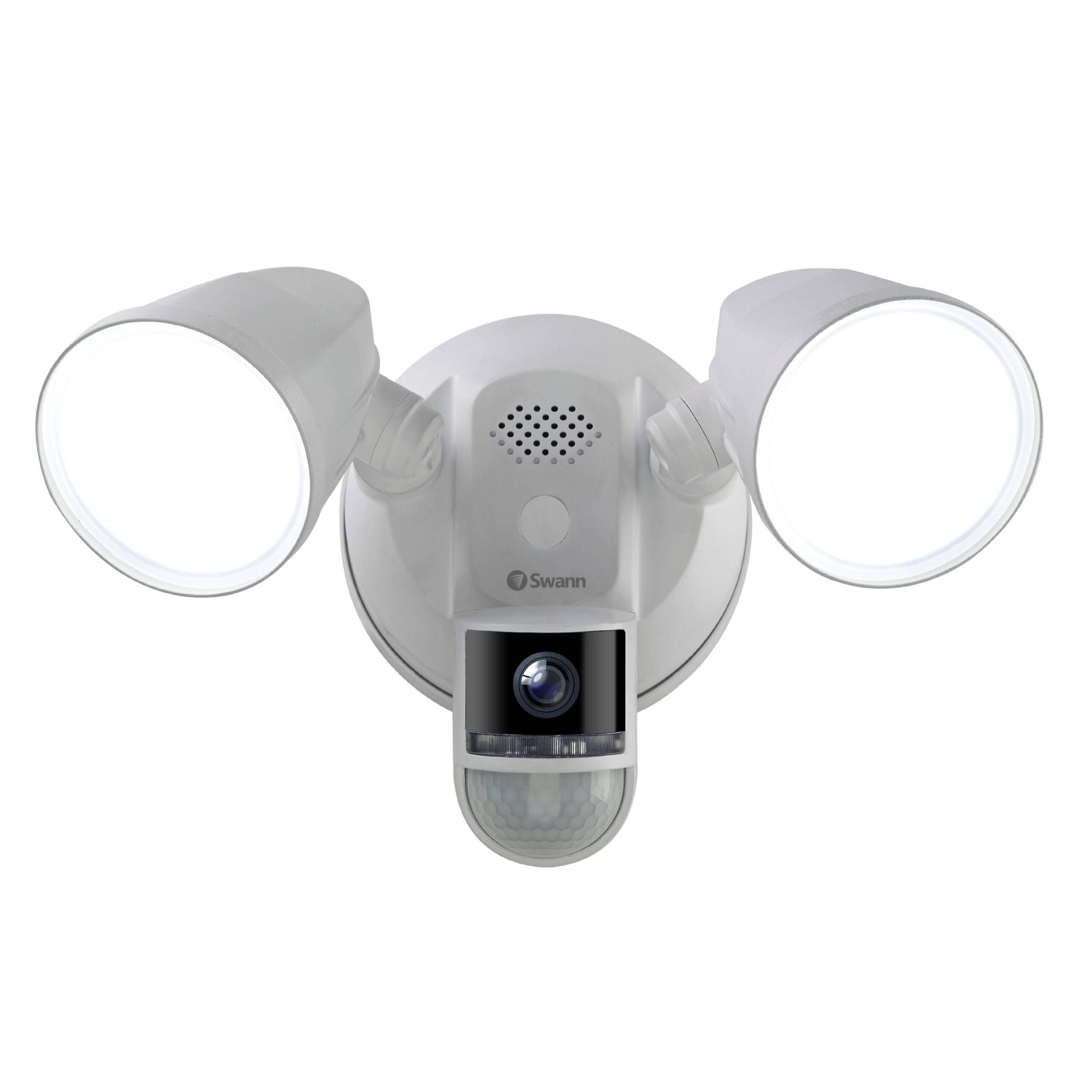 Swann 4K Floodlight Security Camera Outdoor 1-Camera Hardwired FloodlightMicro Sd (Included) Security Camera System