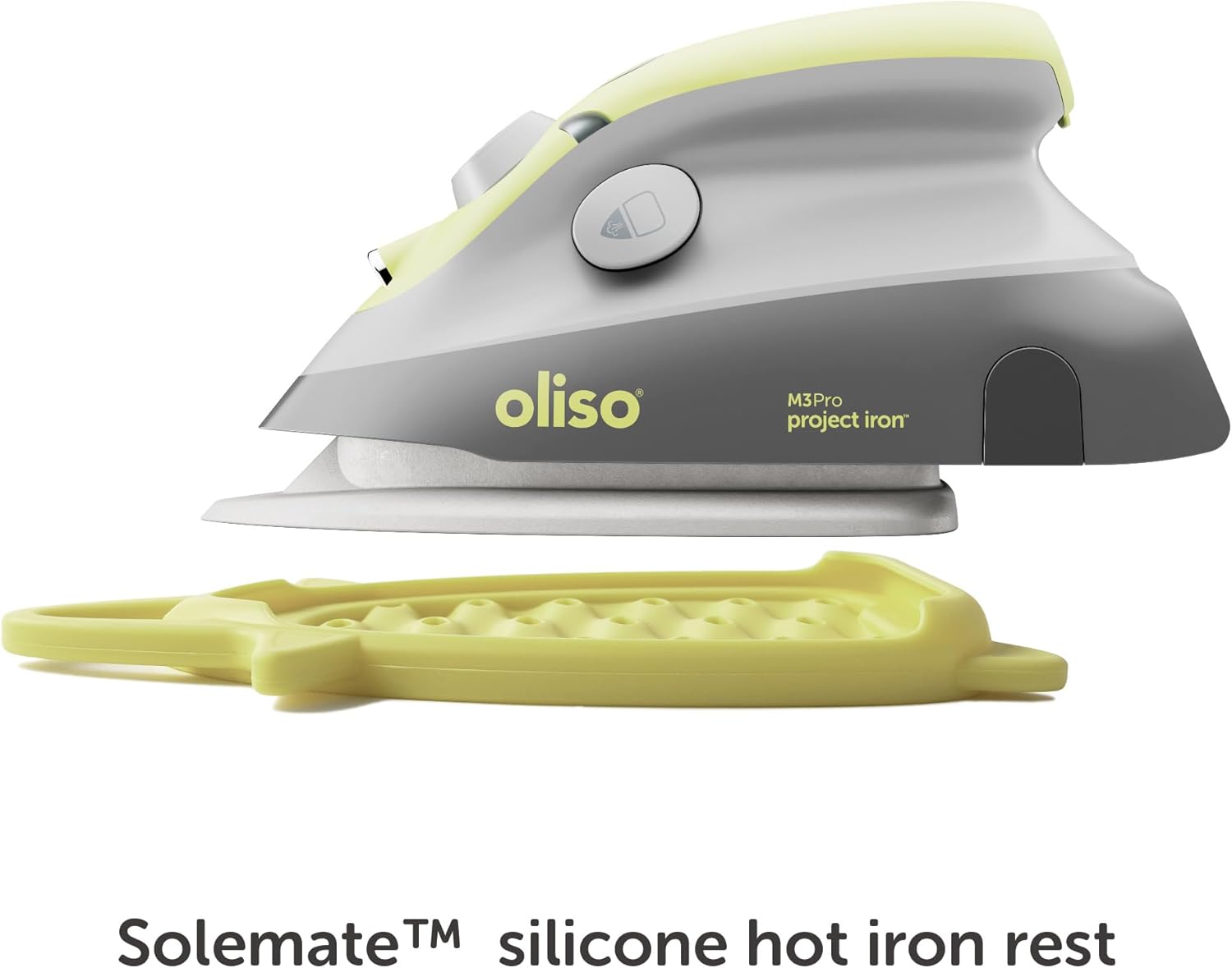 Oliso M3Pro Project Steam Iron with Solemate, 1000 Watt Ceramic Soleplate Steam Iron, Pistachio