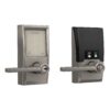 Schlage Encode Lever Century-Latitude Satin Nickel Smart Lock Electronic Handle with Wifi Bluetooth Touchscreen Keypad