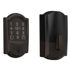Schlage Encode Plus Camelot Aged Bronze Smart Lock Electronic Deadbolt with Wifi Bluetooth Touchscreen Keypad