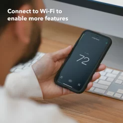ecobee Premium Black Thermostat and Room Sensor with Wi-Fi Compatibility