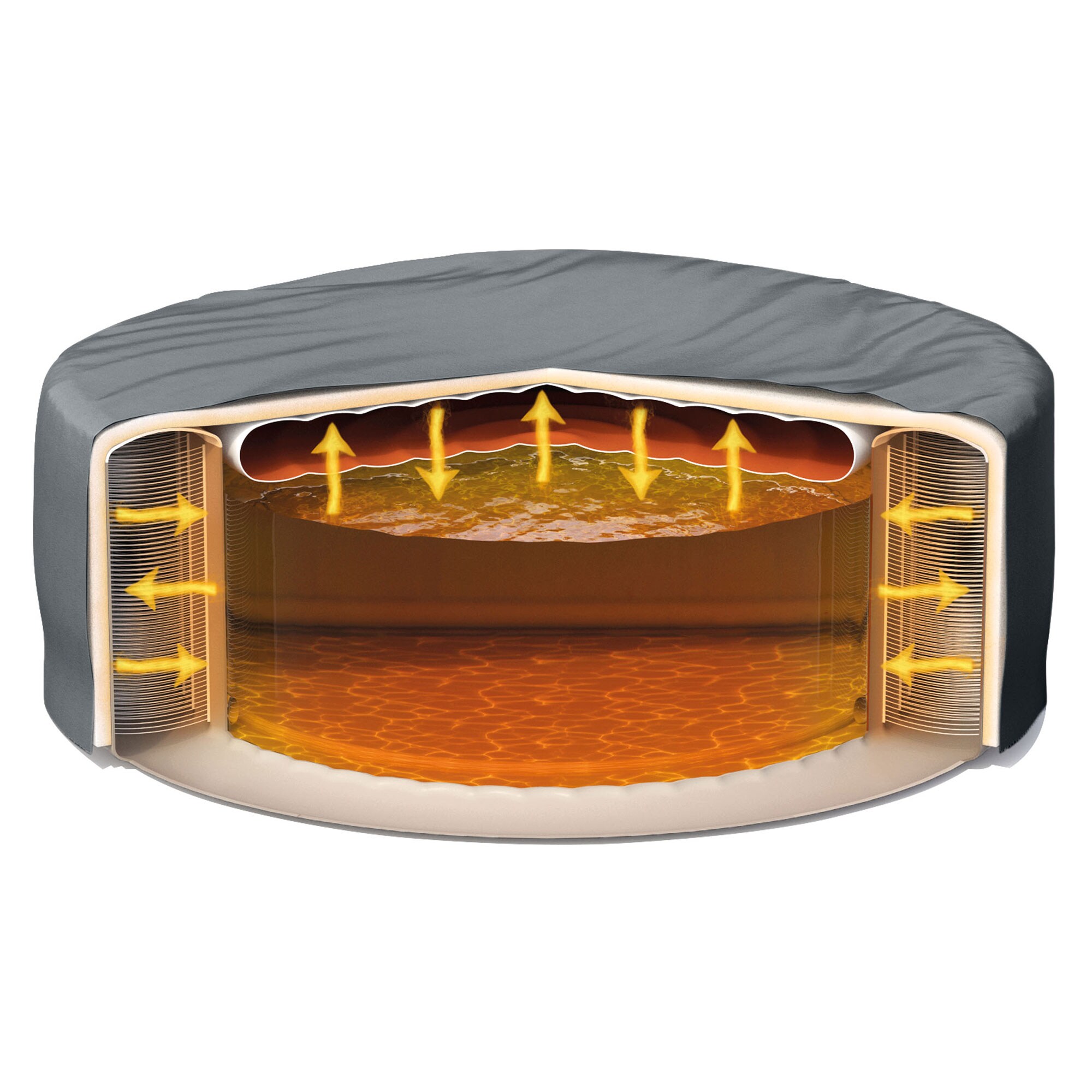 Intex 140 Jet 4-Person Inflatable Round Hot Tub (Cover Included)