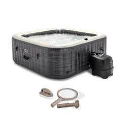 Intex 140 Jet 6-Person Inflatable Square Hot Tub (Cover Included)