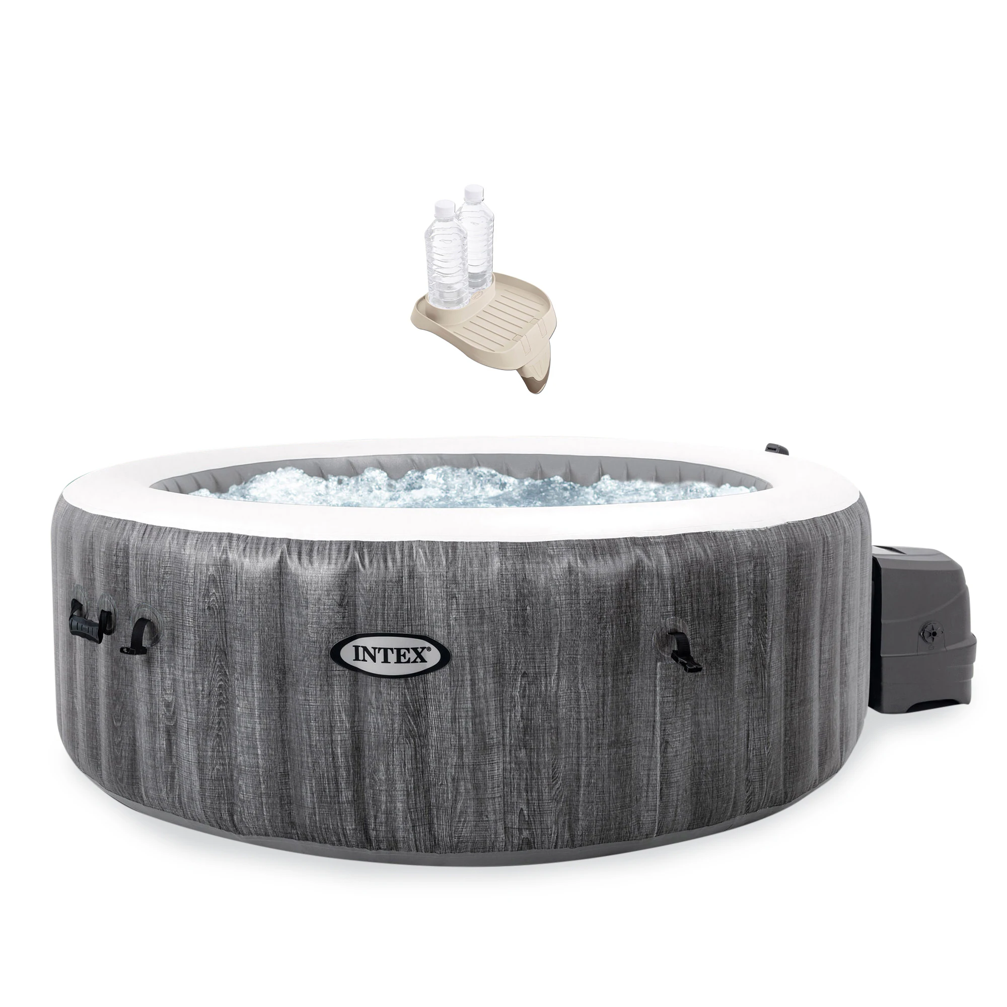 Intex 140 Jet 4-Person Inflatable Round Hot Tub (Cover Included)