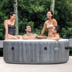 Intex 140 Jet 4-Person Inflatable Round Hot Tub (Cover Included)