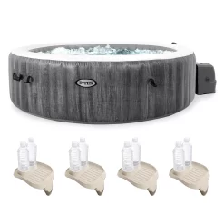 Intex 140 Jet 6-Person Inflatable Round Hot Tub (Cover Included)