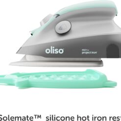 Oliso M3Pro Project Steam Iron with Solemate, 1000 Watt Ceramic Soleplate Steam Iron, Aqua