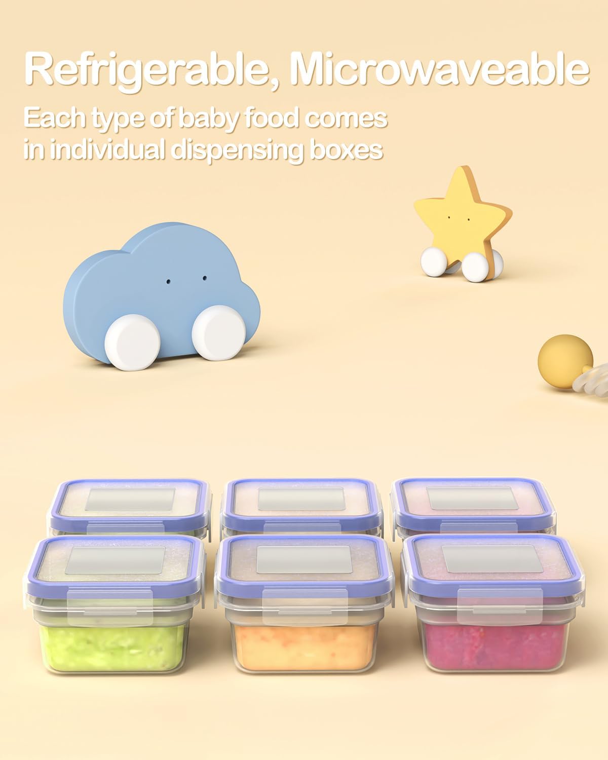 HEYVALUE Baby Food Maker, HEYVALUE 13-in-1 Baby Food Processor Set for Baby Food (Gray)