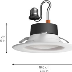 Philips Hue Smart 6 Inch LED Downlight - 4 Pack, Color-Changing, 1100LM