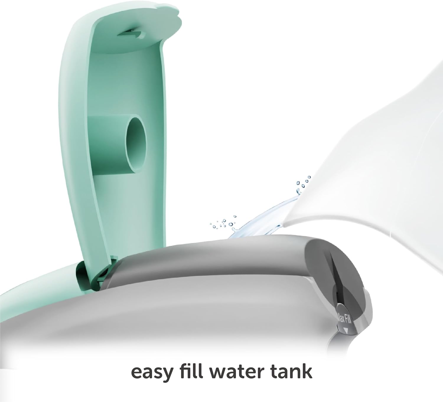 Oliso M3Pro Project Steam Iron with Solemate, 1000 Watt Ceramic Soleplate Steam Iron, Aqua