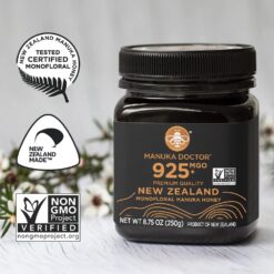 MANUKA DOCTOR - MGO 925+ Manuka Honey Monofloral, 100% Pure New Zealand Honey (8.75 oz)