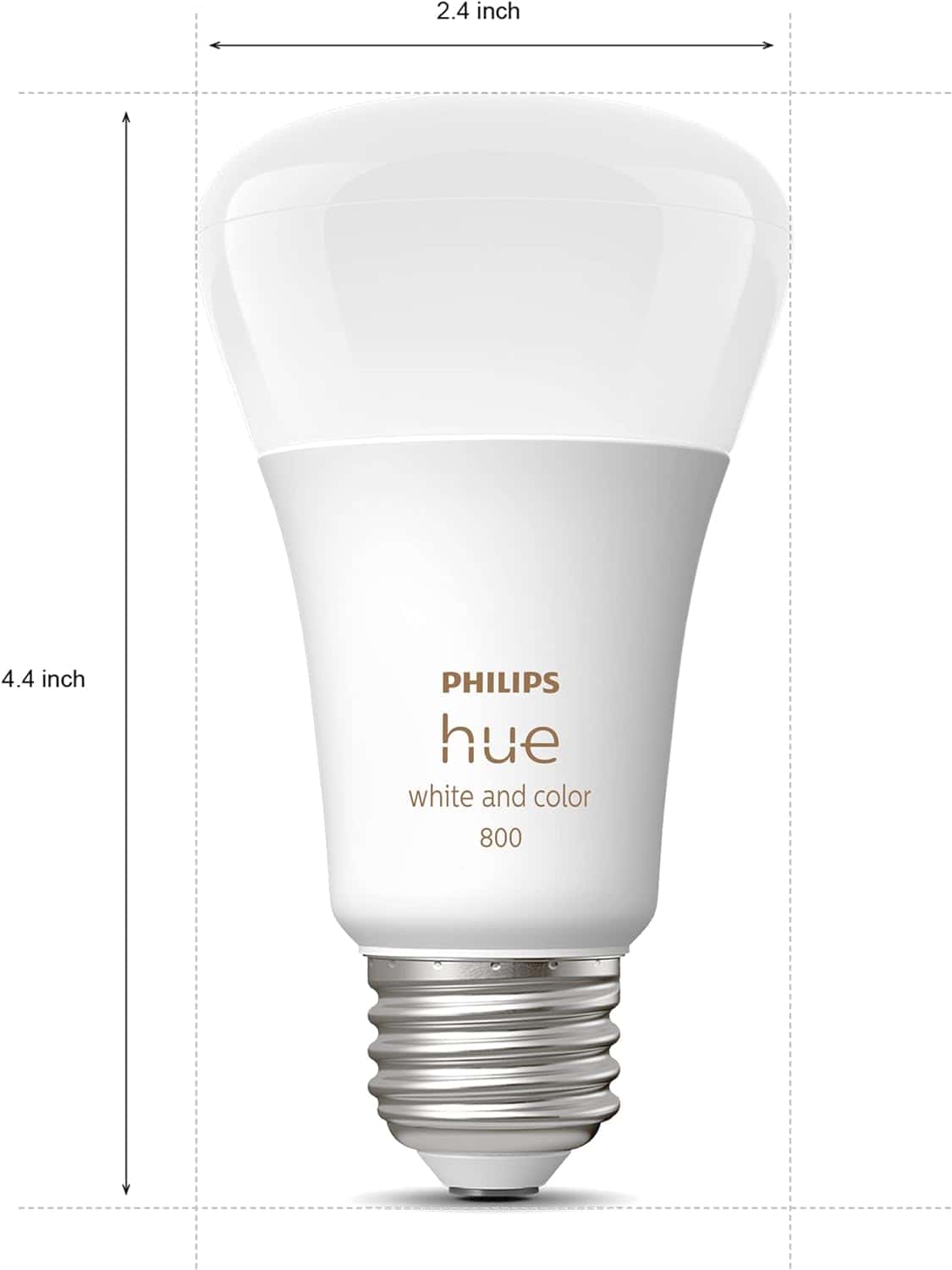 Philips Hue A19 LED Smart Light Bulb - White and Color Ambiance - 60W Indoor Light Bulb, 3 Pack