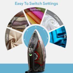 Bartnelli Pro Luxury Steam Iron for Clothes, New Powerful Steam Technology, Non-Stick Ceramic Soleplate, 1700 Watts