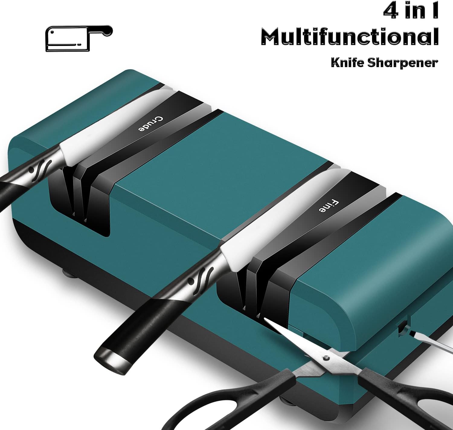 Enutogo Knife Sharpener, Electric Knife Sharpener with 2-Stages Sharpening & Polishing